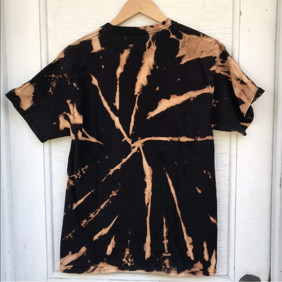 Custom Champion Bleached Tie Dye T Shirt Medium M - Picture 5 of 5